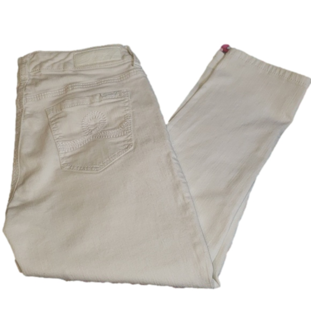 Seven7 Women's Jean Crop Pant Size 8, White
